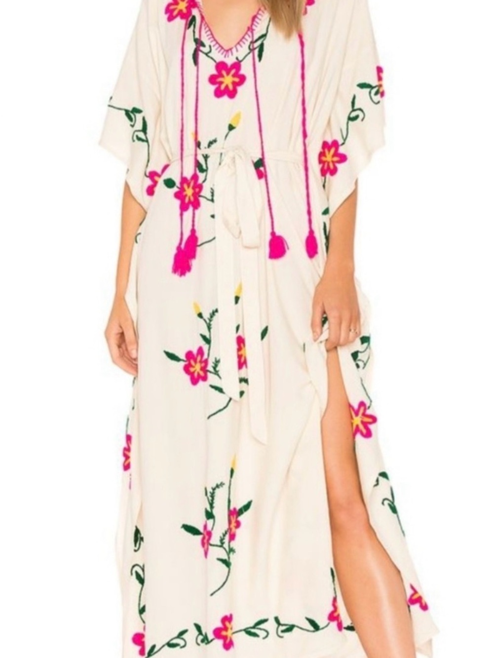 Spell and the Gypsy Collective Sayulita Embroidered Kaftan Size S/M